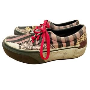 Vans x Disney Nightmare Before Christmas Sally Patchwork Stacked Shoes Sz 36.5/6
